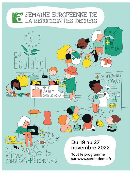 Affiche de la semaine européenne de la réduction des déchets 2022