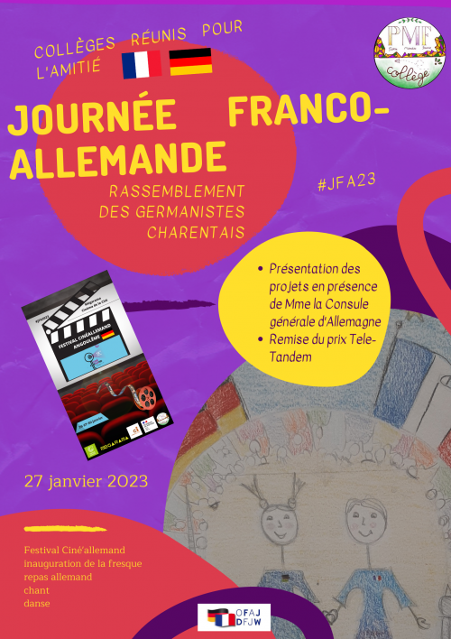 Affiche Journée franco allemande 2023 en Charente