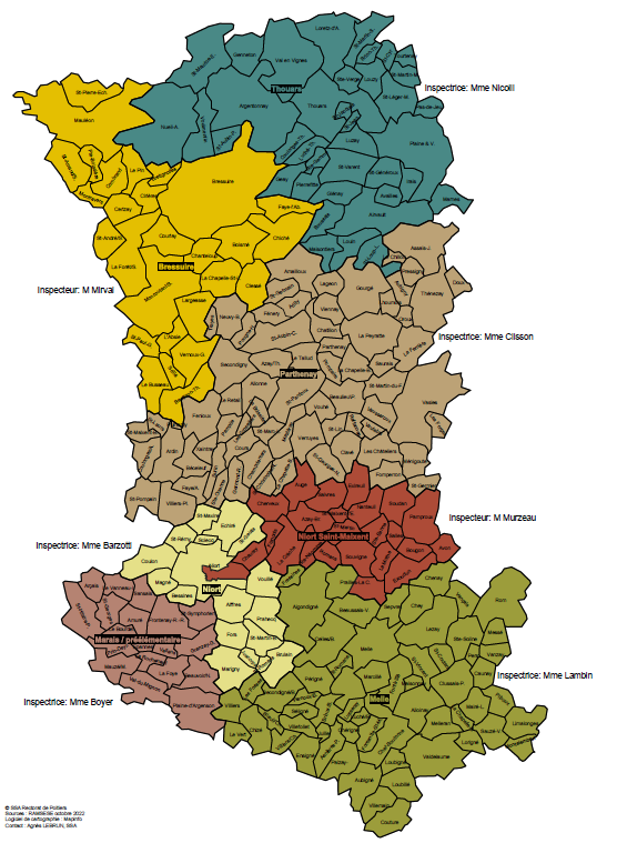 Circonscriptions des Deux-Sèvres