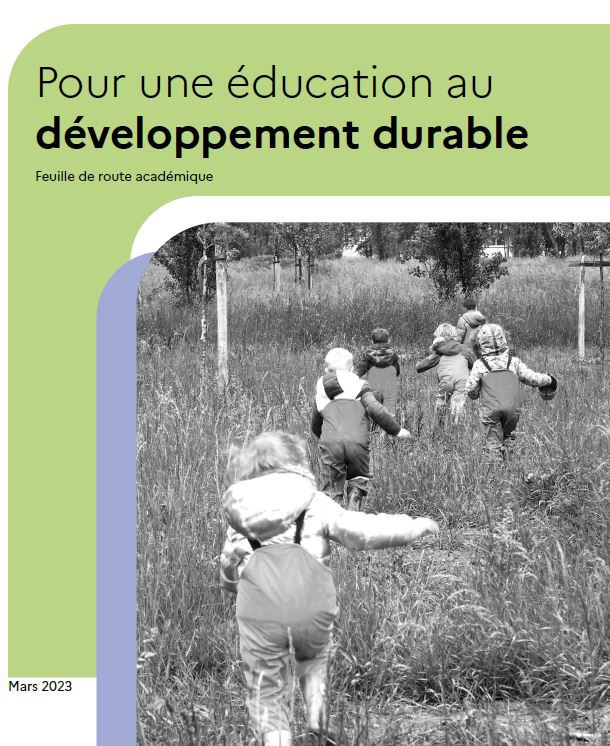 Couverture de la feuille de route pour une éducation au développement durable