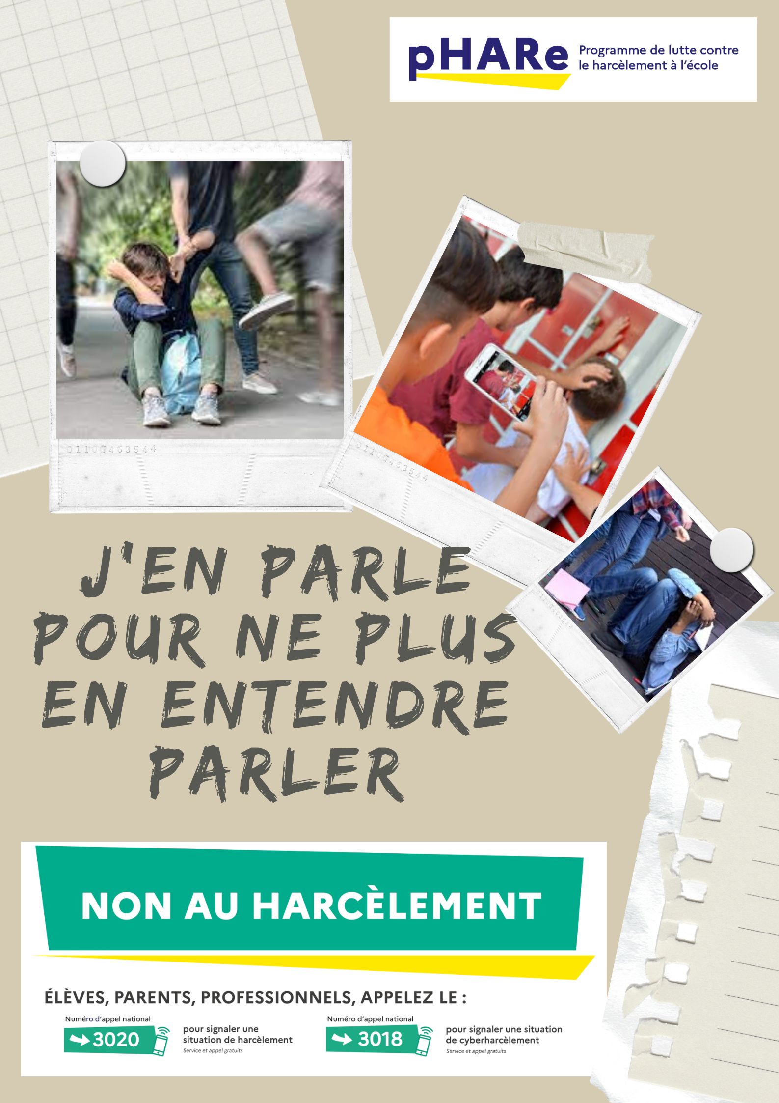 Affiche du collège André Dulin pour le prix NAH 2023