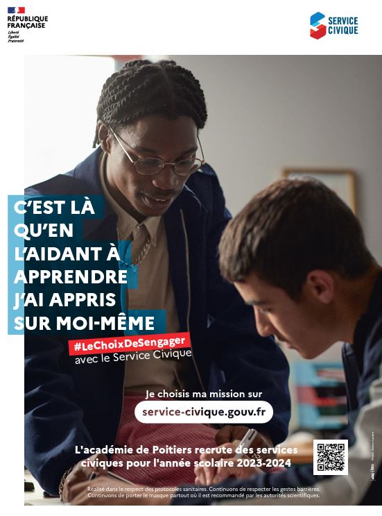 Affiche service civique 2023-2024