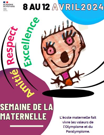 affiche semaine de la maternelle 2024