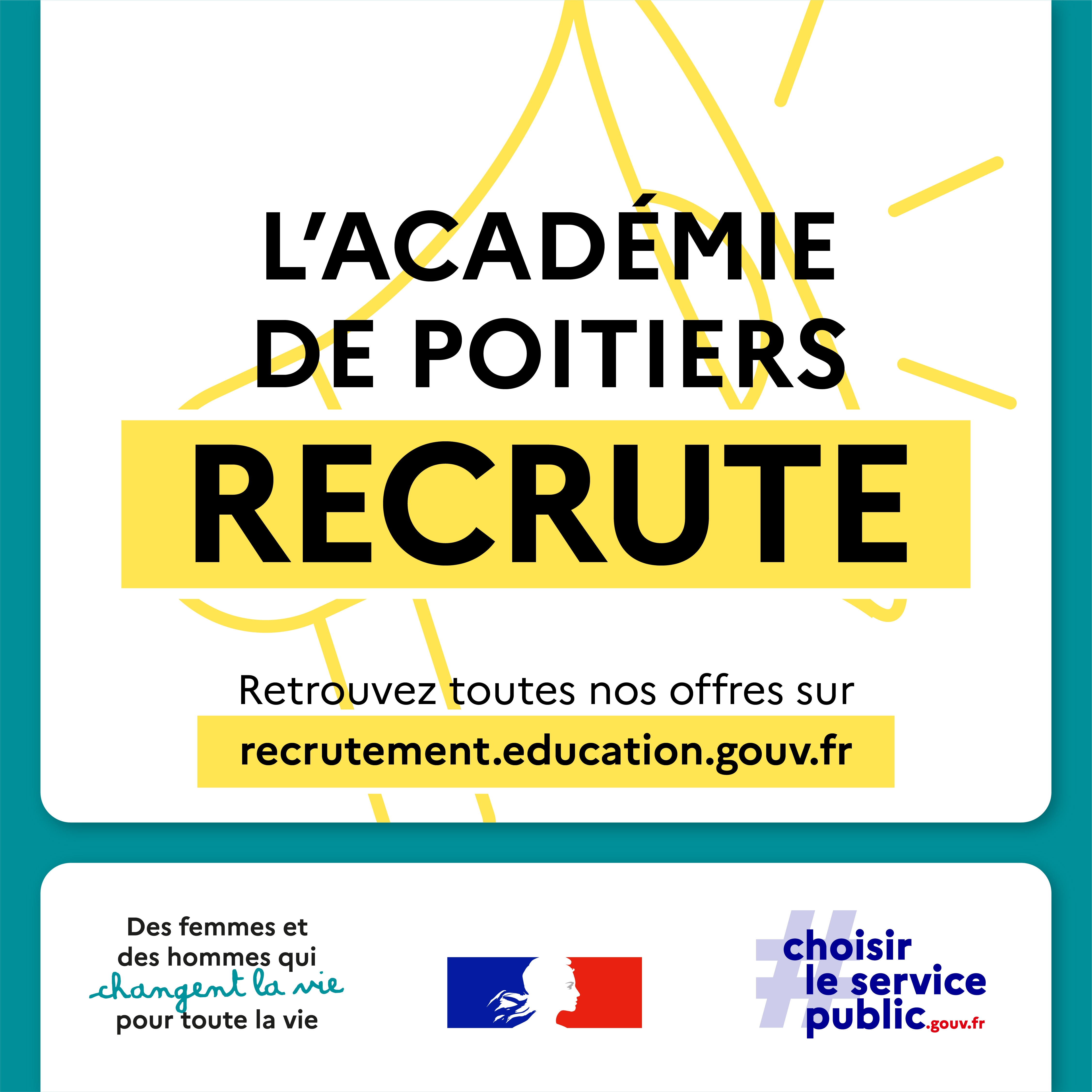 Vignette l'académie de Poitiers recrute