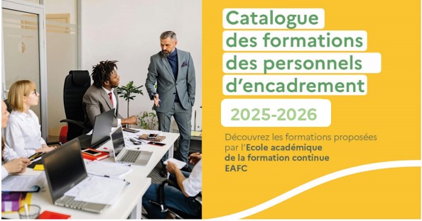 Couverture catalogues personnels d'encadrement 2025/2026