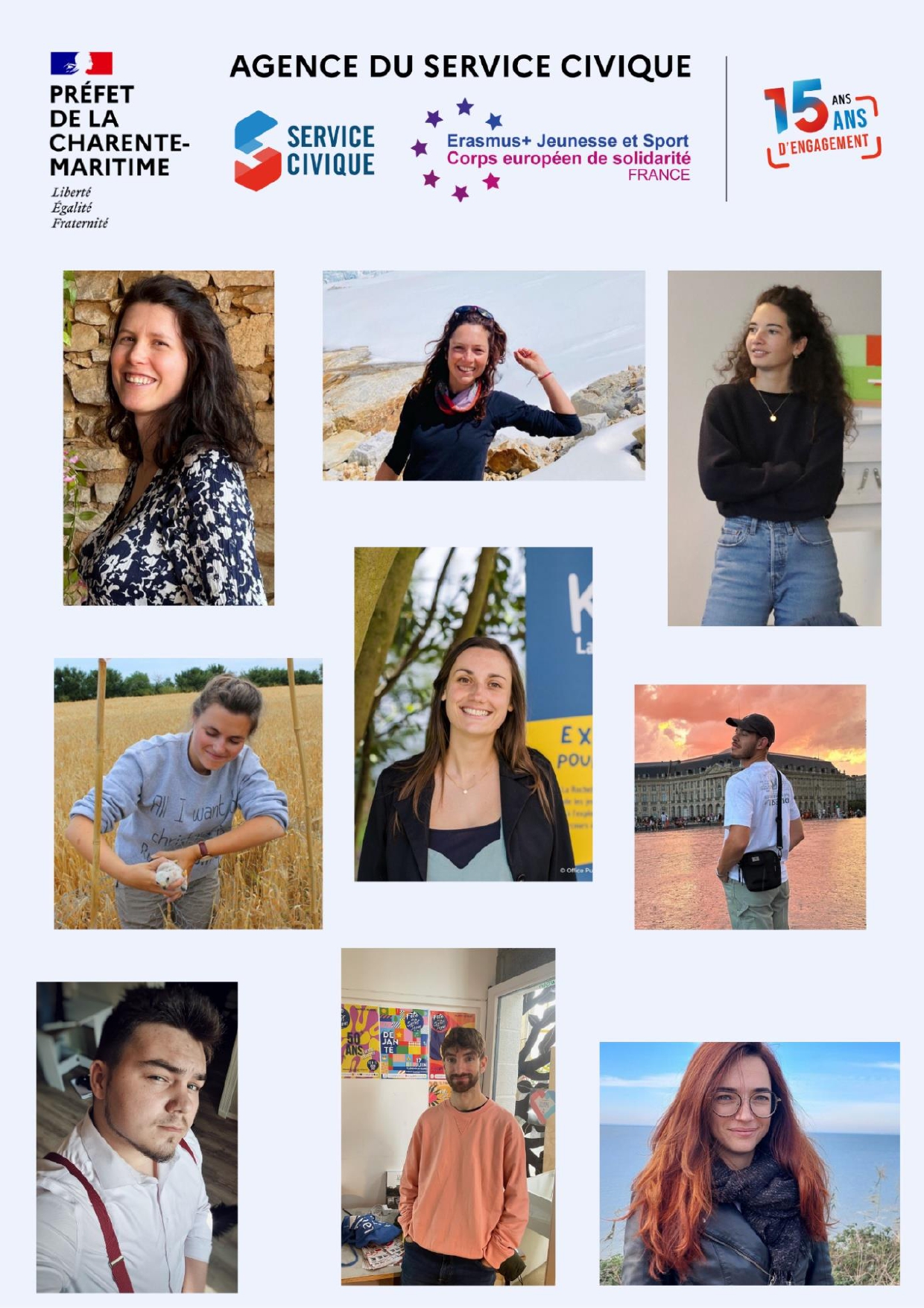 Agence du service civique: portraits