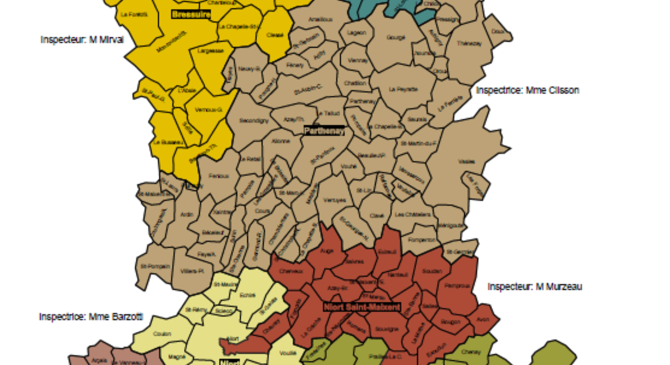 Circonscriptions des Deux-Sèvres