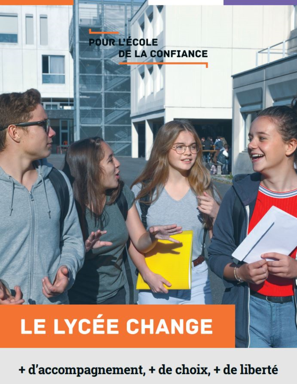 Couverture de la brochure Le lycée change