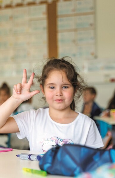 élèves en classe élémentaire