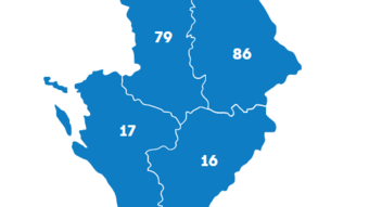 Carte de l'académie de Poitiers