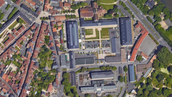 Vue aérienne du rectorat de Poitiers