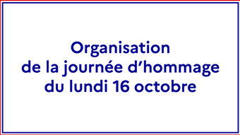 16 octobre 2023 hommage