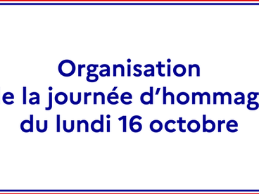 16 octobre 2023 hommage